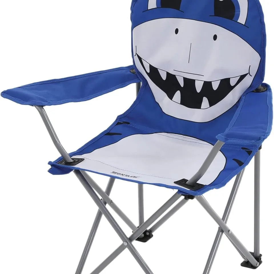 BRAND NEW REGATTA KIDS ANIMAL OUTDOOR FOLD UP NOVELTY CAMPING CHAIR - SHARK 