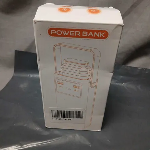 POWER BANK PACKAGING BOX – WHITE BOX WITH ORANGE POWER BANK LABEL