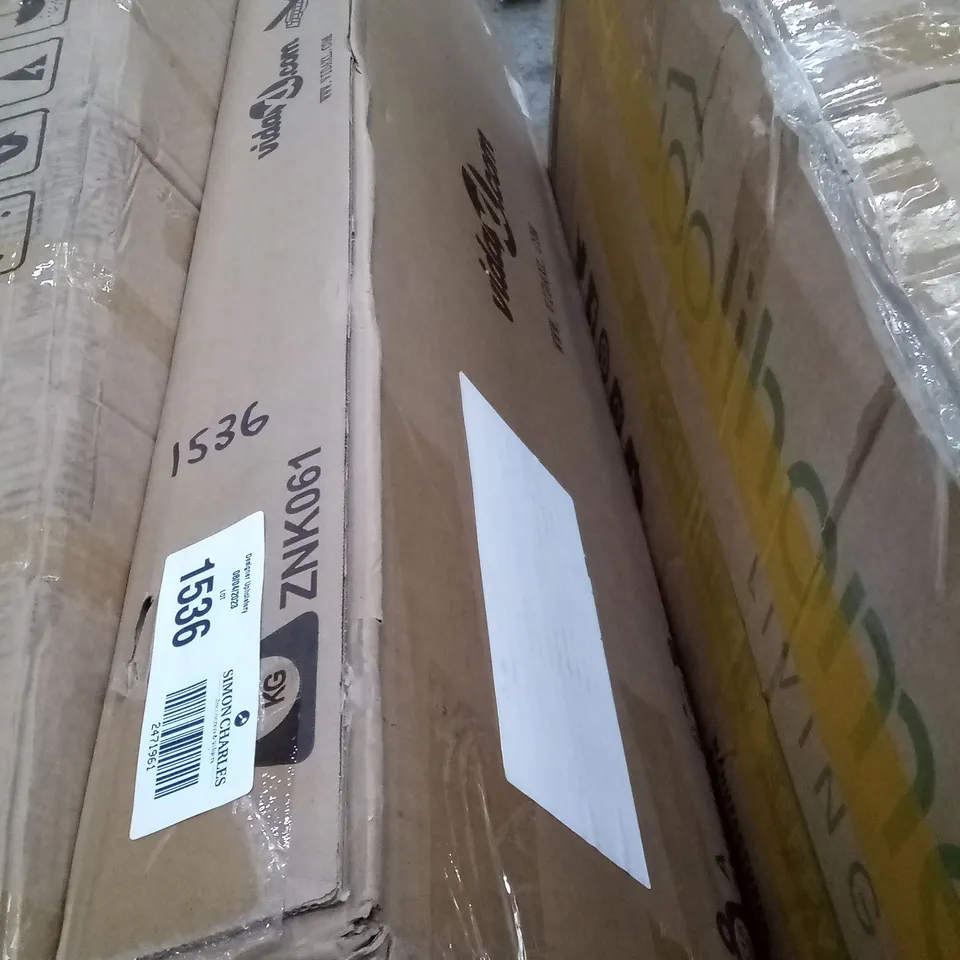BOXED JAYLANNI BED FRAME BROWN, SIZE UNSPECIFIED