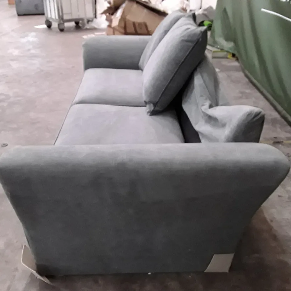 DESIGNER DURY 3 SEATER SOFA - DARK GREY FABRIC