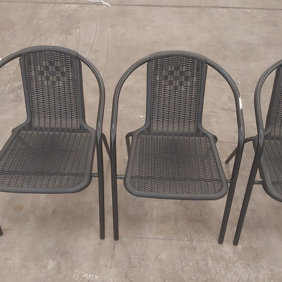 SET OF 4x ANAMARA PATIO DINING CHAIRS