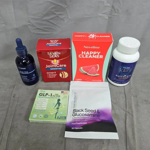 APPROXIMATELY 15 ASSORTED VITAMIN/HEALTH AID PRODUCTS TO INCLUDE HAPPY CLEANER, JOINT CARE, GLUCOSAMINE ETC 