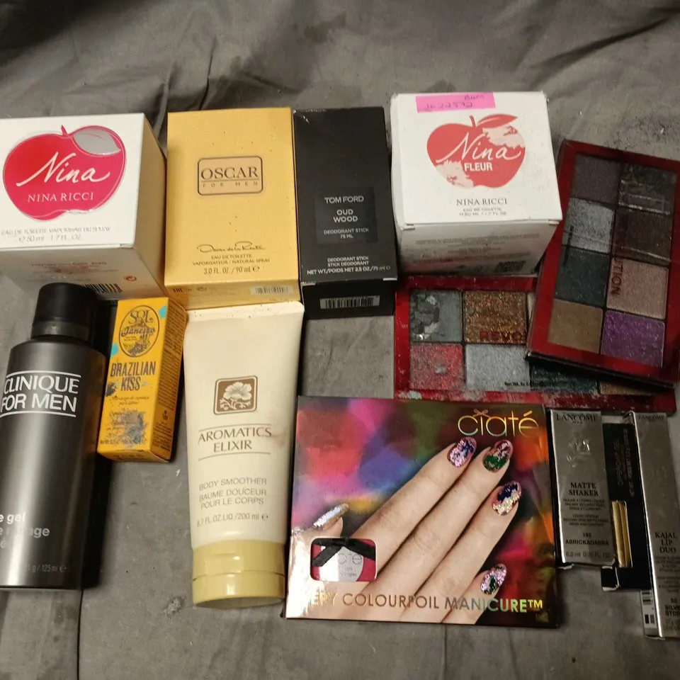 LOT OF ASSORTED FRAGRANCE AND BEAUTY ITEMS TO INCLUDE NINA RICCI, REVOLUTION AND CIATE