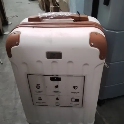 LUGG TRAVEL CABIN BAG CREAM&BROWN