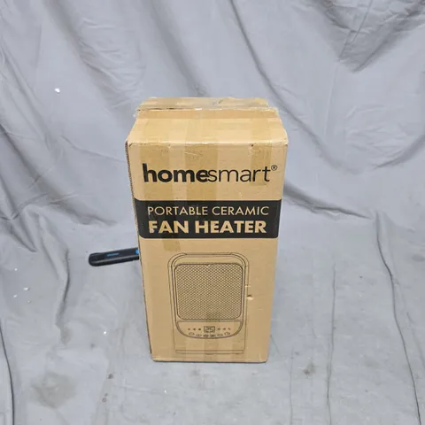HOMESMART PORTABLE CERAMIC FAN HEATER – BOXED