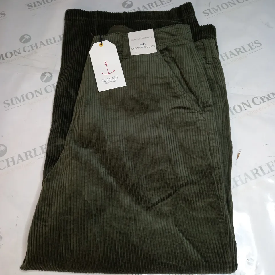 SEASALT CORNWALL WIDE CROPPED ASPHODEL TROUSERS SIZE 14