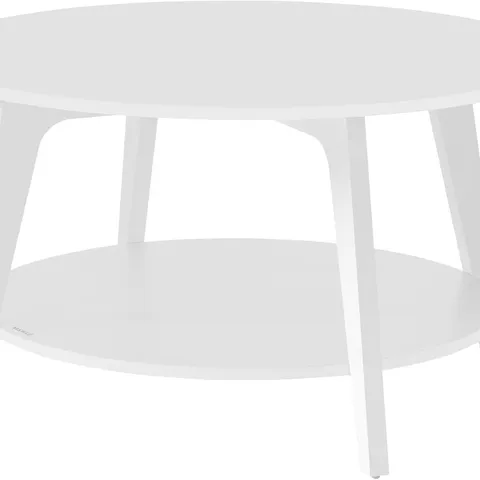 BOXED VASAGLE  ROUND 2 LEVELS, COFFEE TABLE FOR LIVING ROOM, 80 CM D, 45 CM HLCT243B22