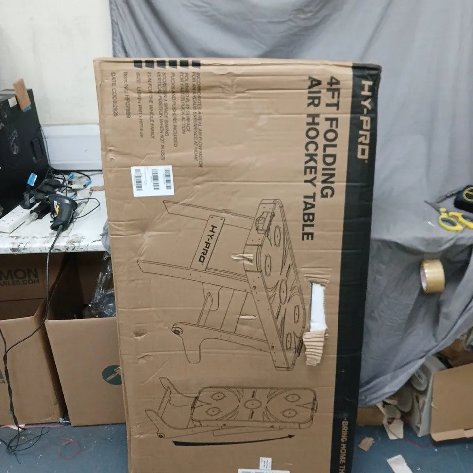 BOXED HY-PRO 4FT AIR TIME FOLDING HOCKEY TABLE - COLLECTION ONLY