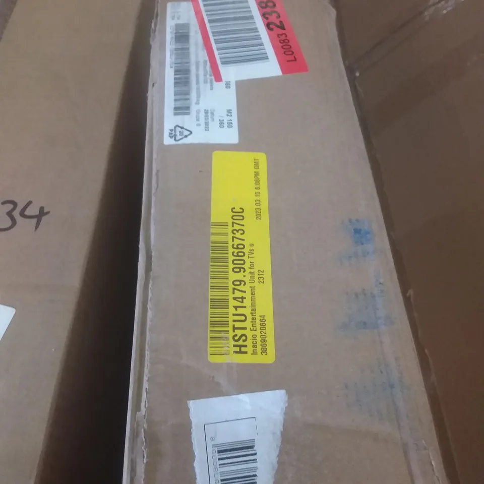 BOXED INACIO 43CM  TV UNIT - LIGHT WOODGRAIN (BOX 2 ONLY)