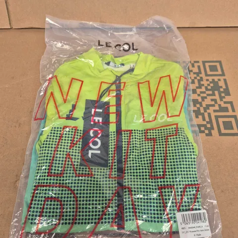 LE COL WOMEN'S PRO AERO JERSEY – FADE NEON YELLOW/GREEN, UK SIZE S