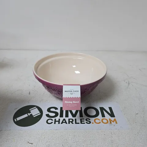MASON CASH MIXING BOWL – IN THE MEADOW COLLECTION, PURPLE CERAMIC