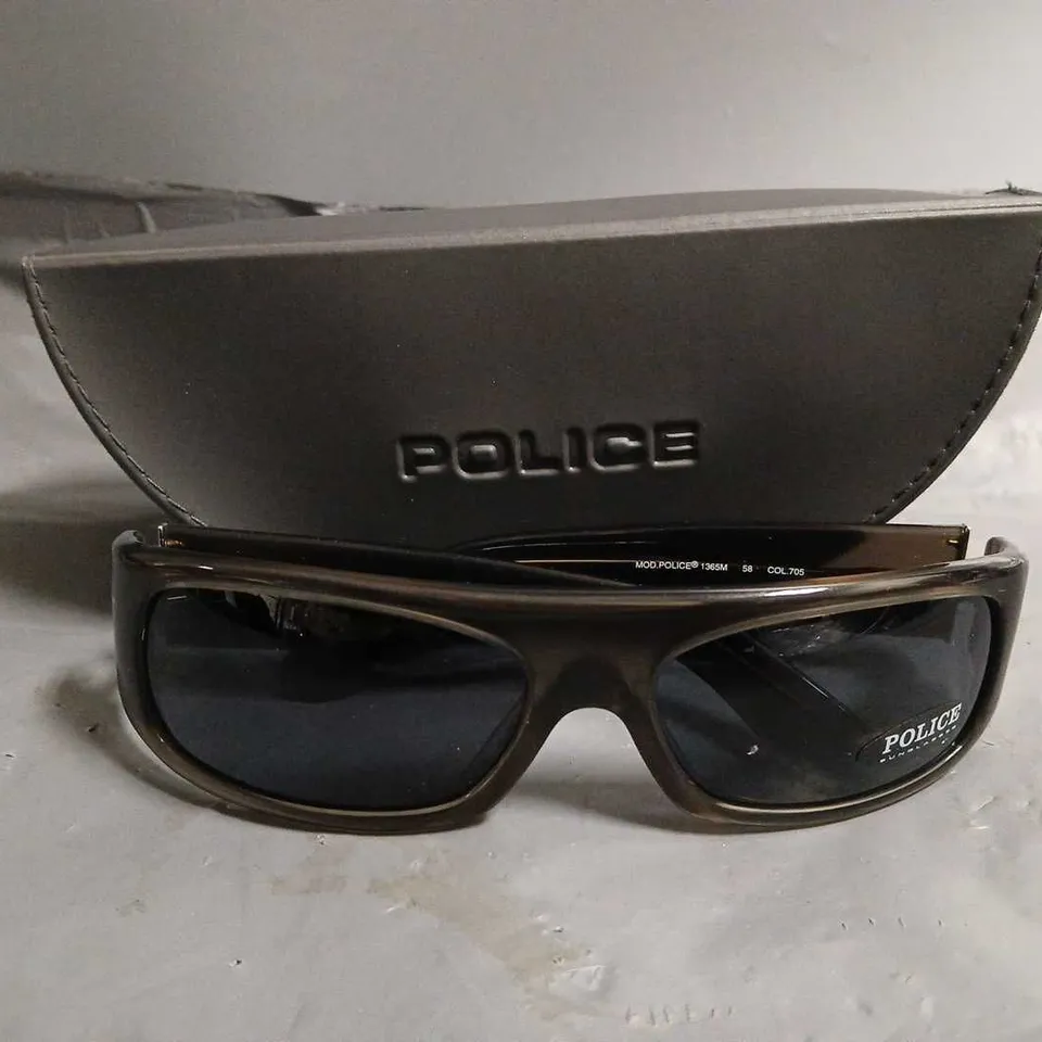 POLICE 1365M SUNGLASSES IN BROWN/BLACK