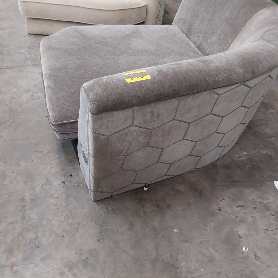 TWO FABRIC CORNER SECTIONS