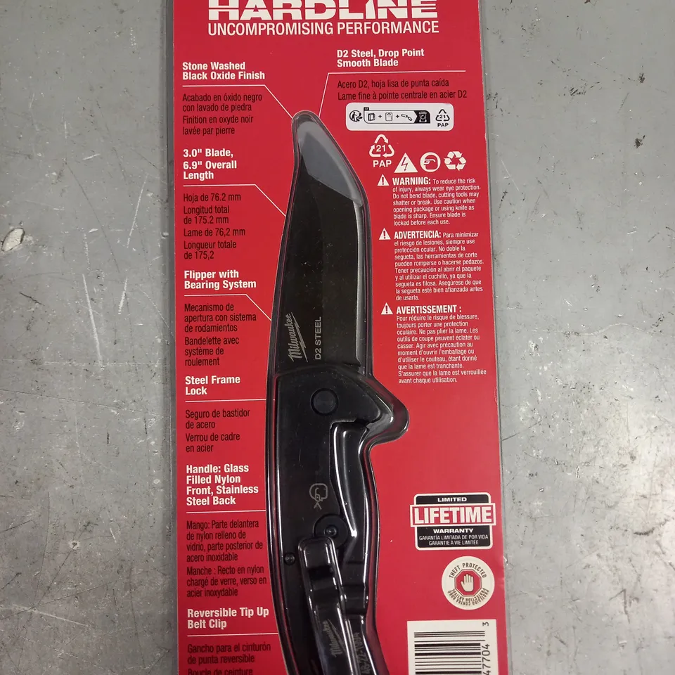 SEALED MILWAUKEE 3" SMOOTH BLADE POCKET KNIFE - COLLECTION ONLY 