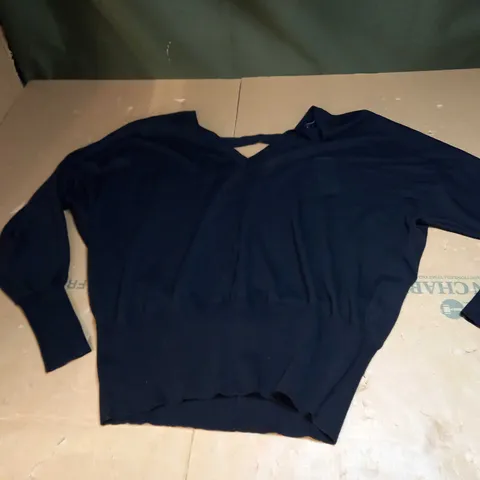 KAREN MILLEN LIGHTWEIGHT KNITTED V NECK LONG SLEEVE JUMPER SIZE L
