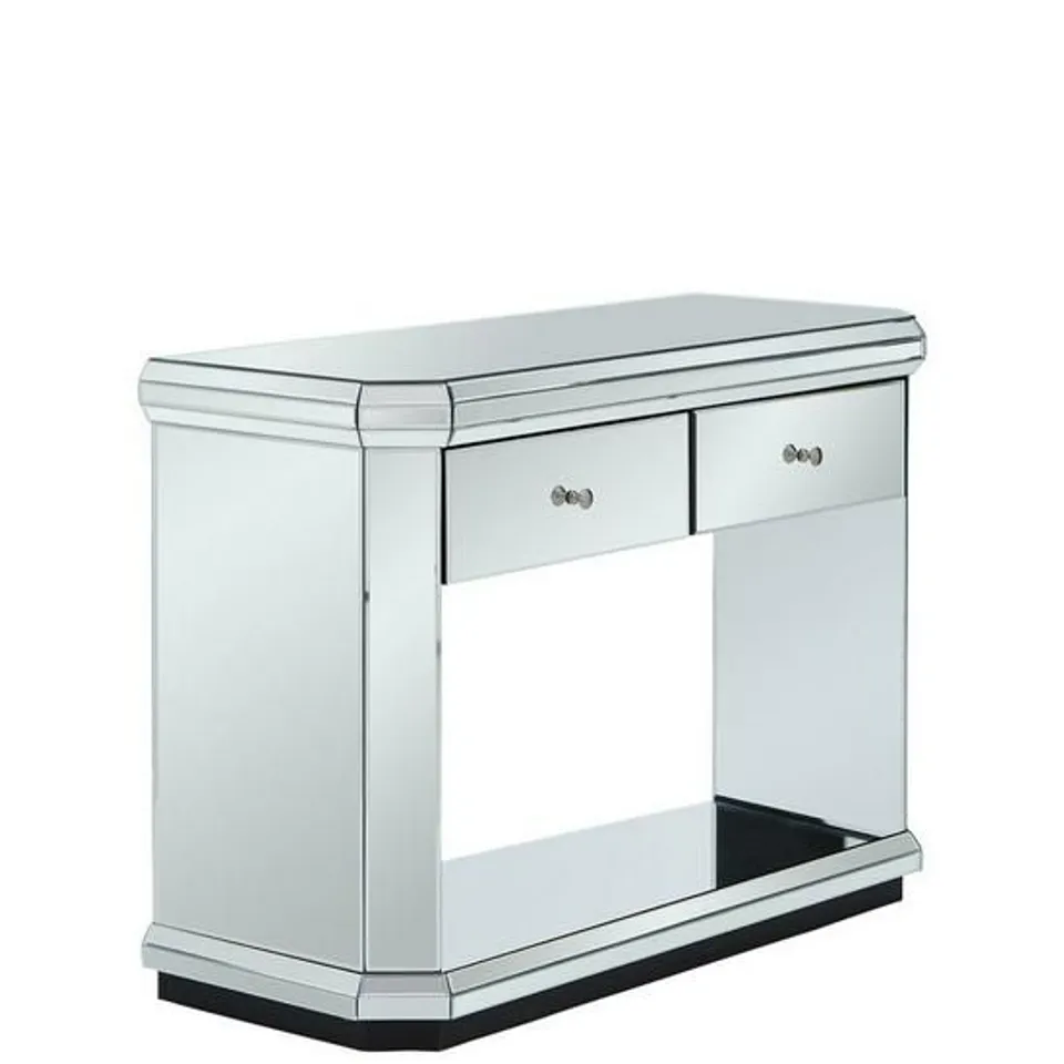 BOXED GRADE 1 PLINTH MIRRORED CONSOLE TABLE (1 BOX) RRP £299.99