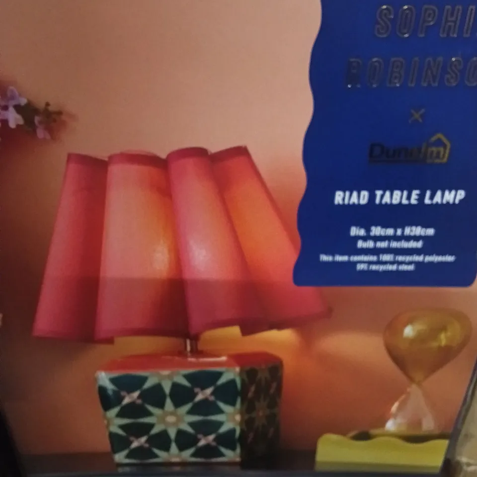 BOXED SOPHIE ROBINSON ROAD TABLE LAMP