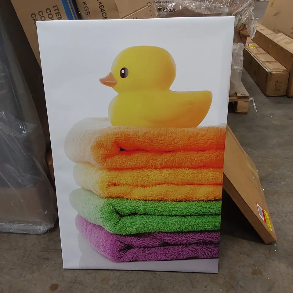 RUBBER DUCK TOWELS BATHROOM CANVAS 
