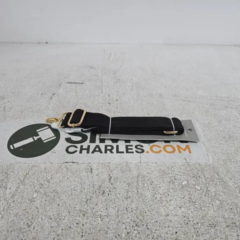 OLIVER BONAS BLACK TEXTURE BAG STRAP