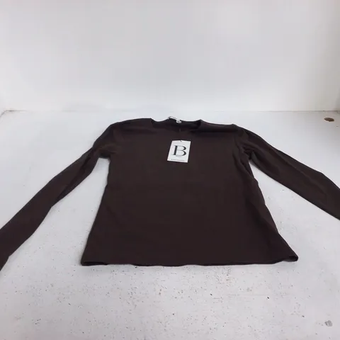 STRADIVARIUS BASICS LONG SLEEVE TOP - UK L