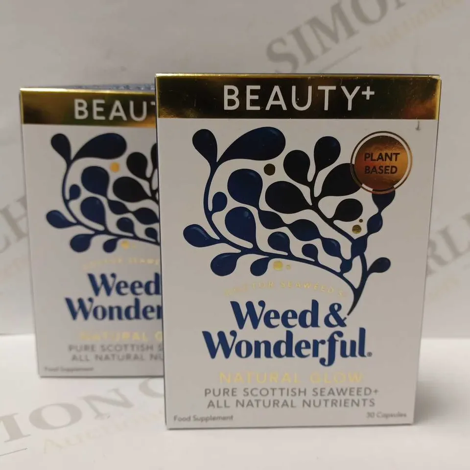LOT OF 2 X 1 MONTH SUPPLY OF DOCTOR SEAWEED WEED & WONDERFUL BEAUTY+ CAPSULES 