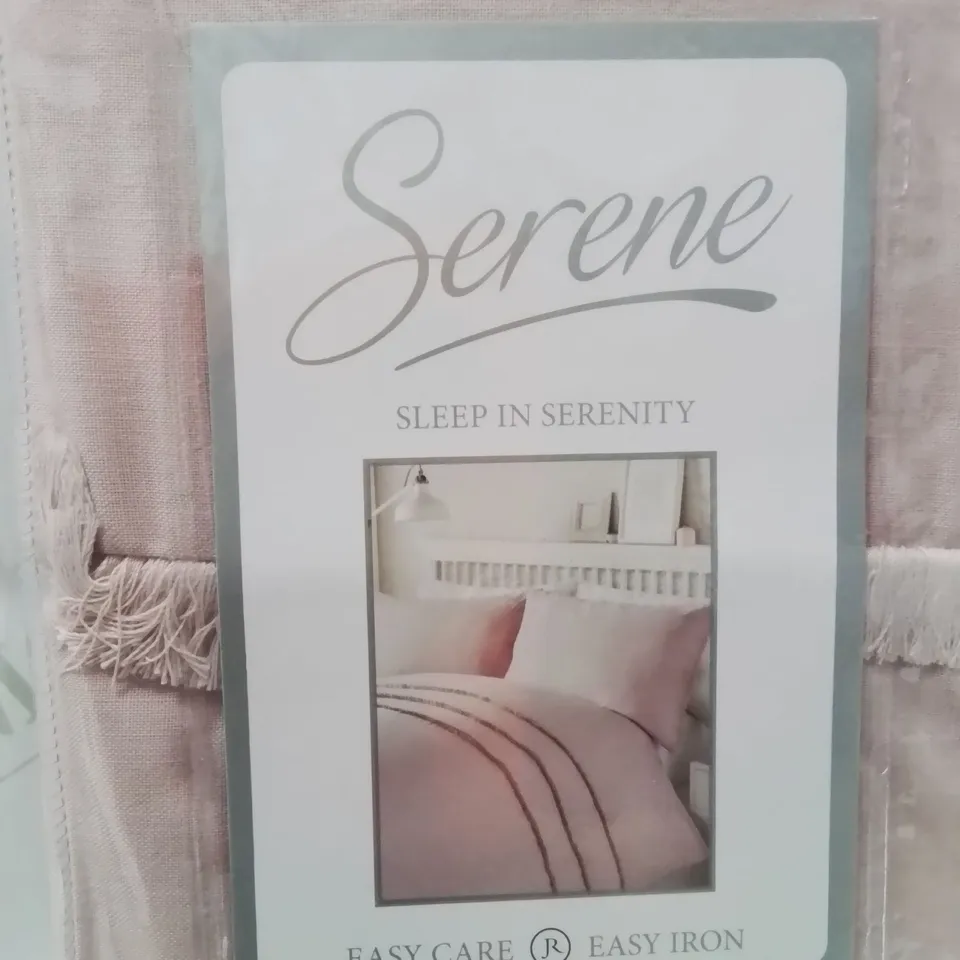 BRAND NEW SERENE SINGLE DUVET COVER SET -PINK-