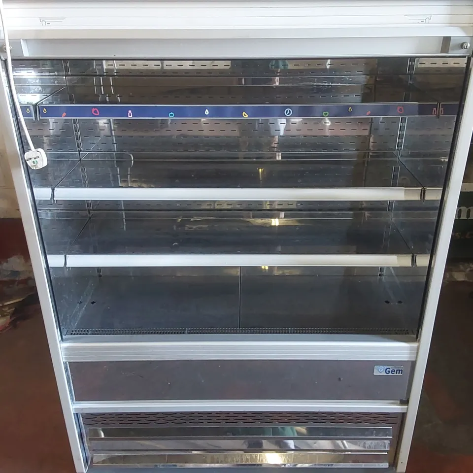 WILLIAMS R125-SCS GEM STAINLESS STEEL REFRIGERATED MULTIDECK, ROLLER SHUTTER