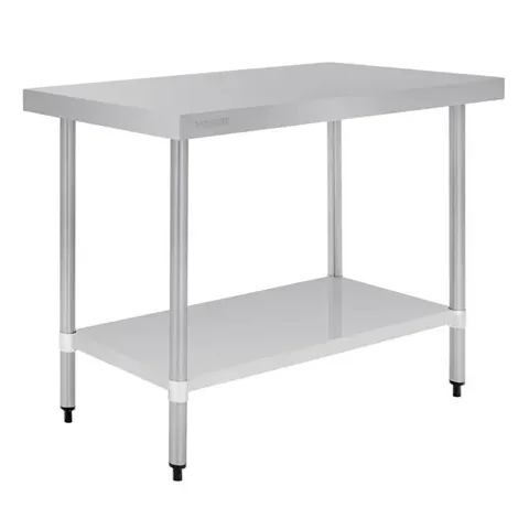 BOXED VOGUE STAINLESS STEEL PREP TABLE