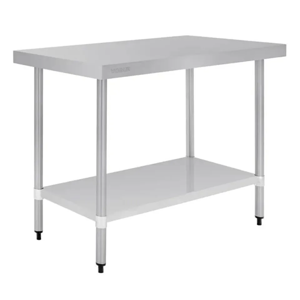 BOXED VOGUE STAINLESS STEEL PREP TABLE