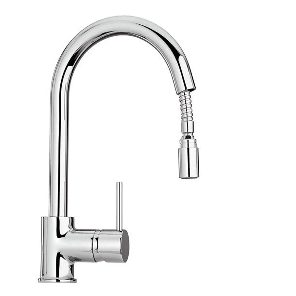 BOXED BEN SINK PULL OUT SINGLE LEVER TAP - CHROME FINISH