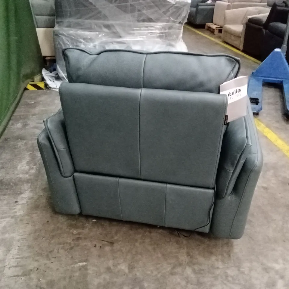 QUALITY DESIGNER ITALIAN MADE BOLZANO ELECTRIC RECLINER LEATHER ARMCHAIR