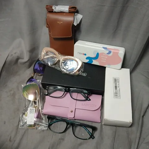 APPROXIAMTELY 15 ASSORTED SUNGLASSES/SPECTACLES IN VARIOUS DESIGNS TO INCLUDE BRANDS SUCH AS CELINE PARIS, LANTEEM, FIRM, ETC