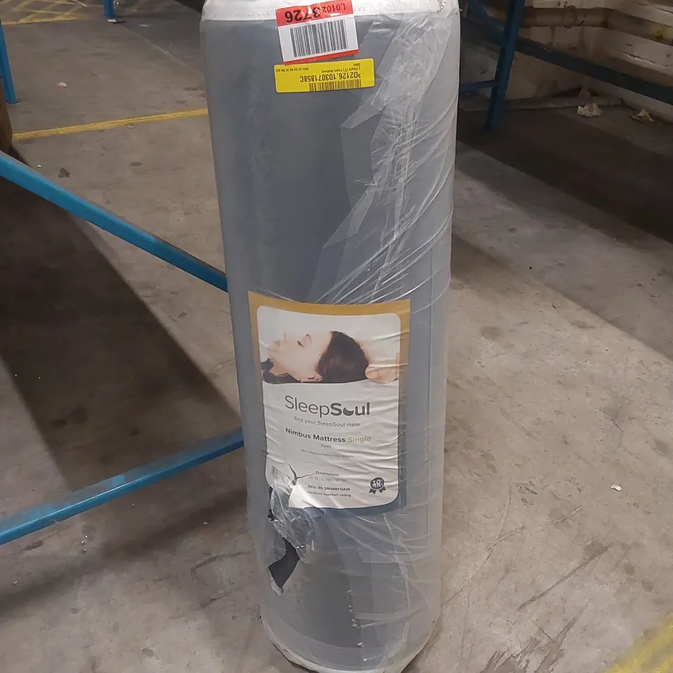 QUALITY BAGGED & ROLLED BRUMLEY 3' SINGLE FOAM MATTRESS 