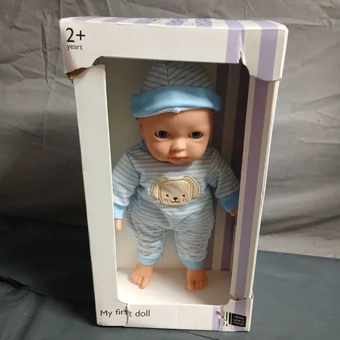 JOHN LEWIS MY FIRST DOLL – BABY DOLL IN BLUE STRIPED OUTFIT (2+ YEARS)
