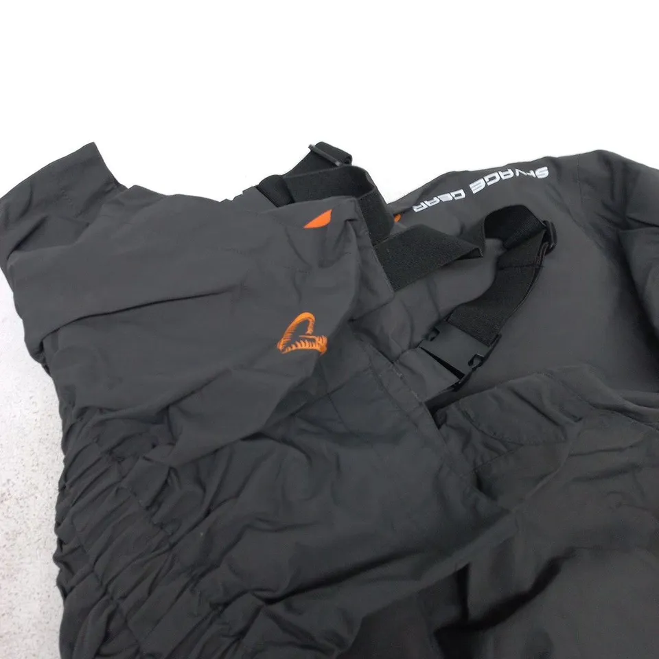 SAVAGE GEAR JACKET – BLACK WITH ORANGE ZIP OVERALLS