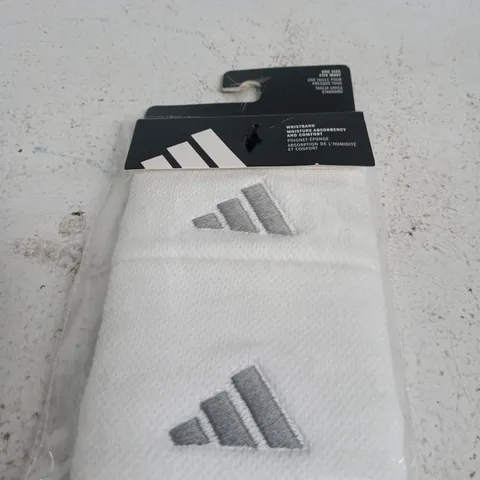 ADIDAS WRISTBAND – WHITE, ONE SIZE FITS MOST
