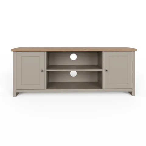 BOXED LANCASTER LARGE TV UNIT - GREY