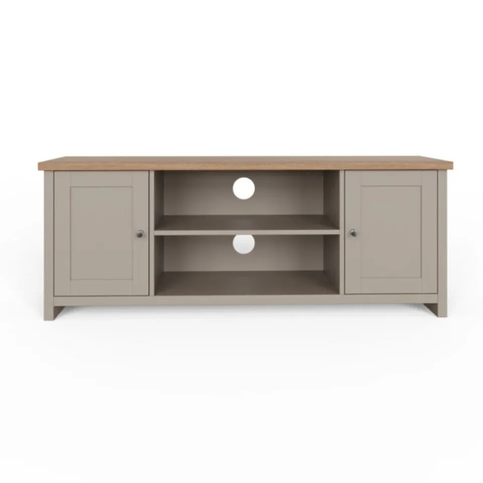 BOXED LANCASTER LARGE TV UNIT - GREY