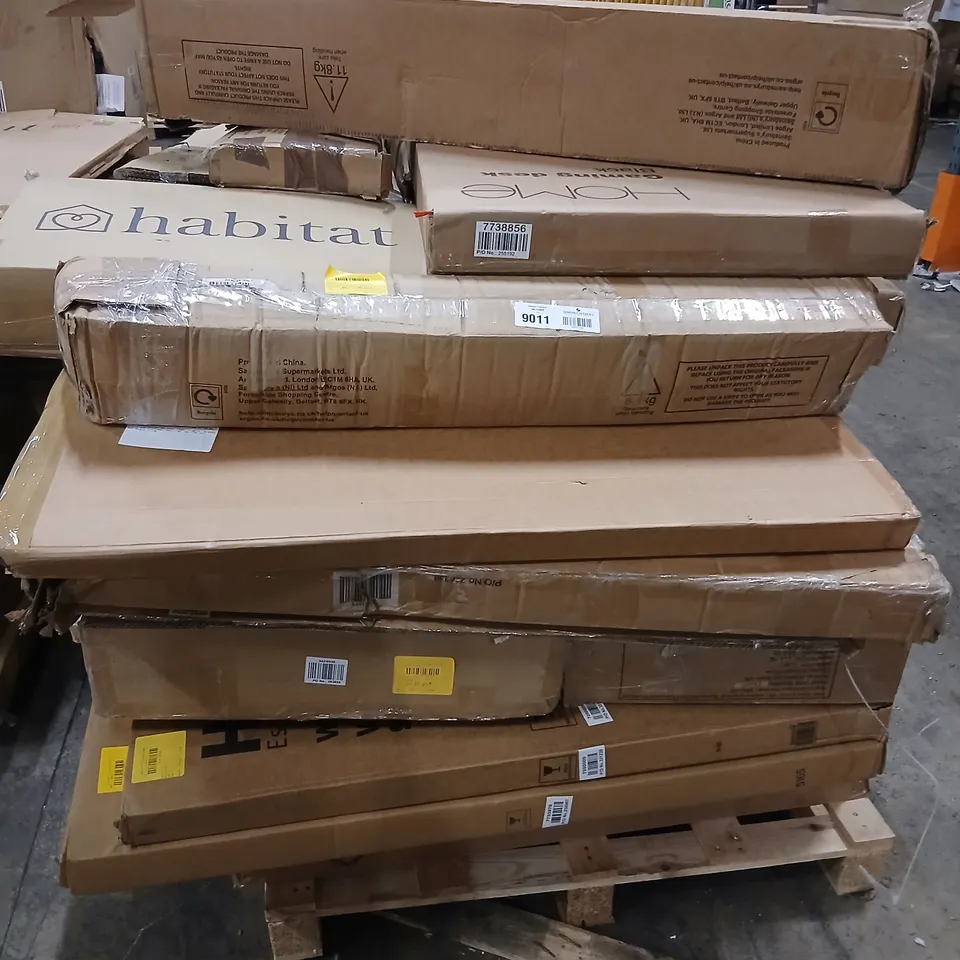 PALLET OF ASSORTED UNPROCESSED RAW RETURN FURNITURE 