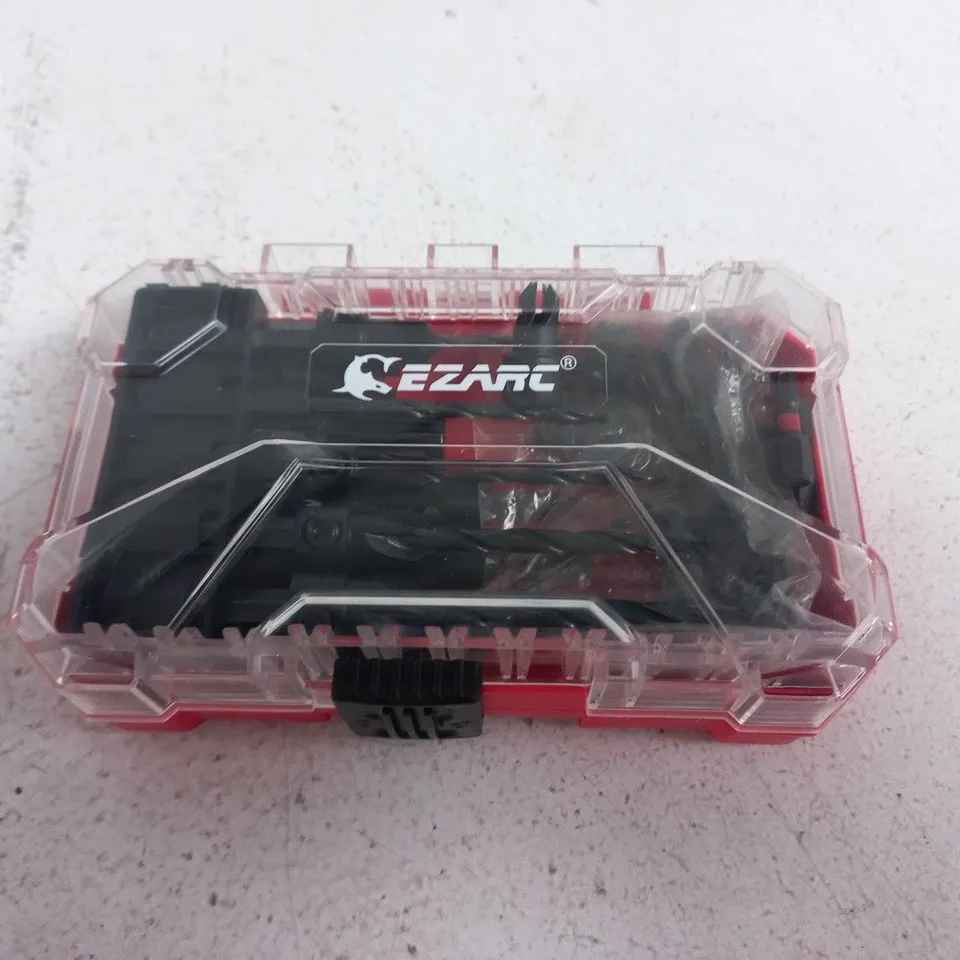 EZARC SELF-CENTERING DRILL BIT SET, 22 PIECES – RED CASE