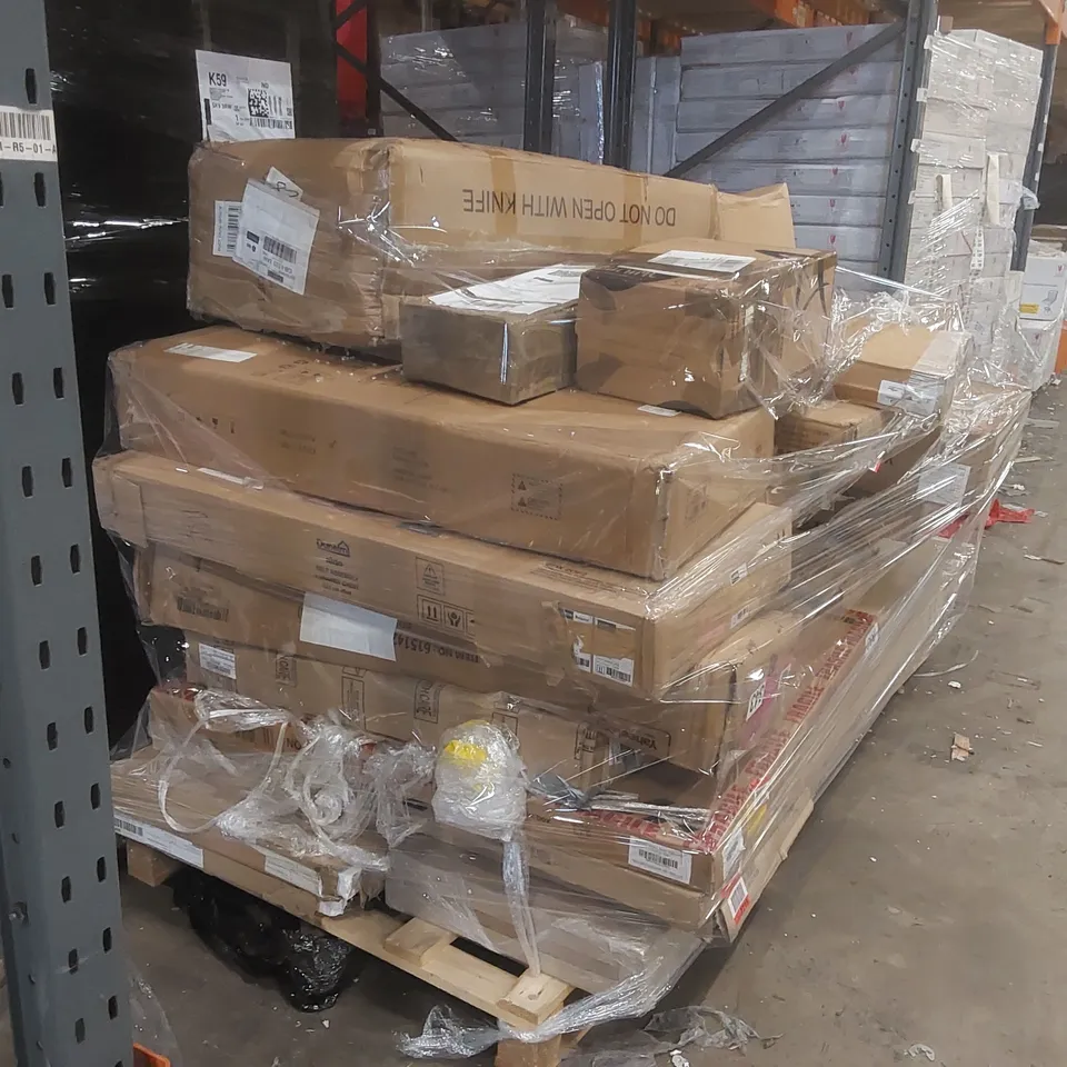 PALLET CONTAINING A VERY LARGE LARGE QUANTITY OF ASSORTED FURNITURE PARTS ECT