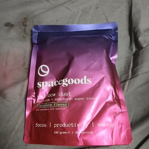 SPACEGOODS RAINBOW DUST – CHOCOLATE FLAVOUR MUSHROOM ADAPTOGEN SUPPLEMENT 240G 