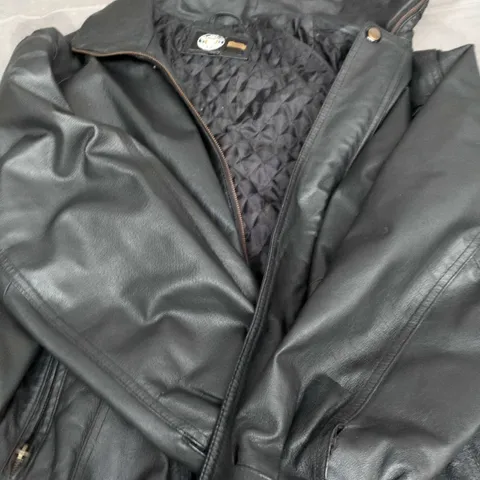 KARA LEATHER JACKET - MEN'S, UK 42 (EU 52), BLACK