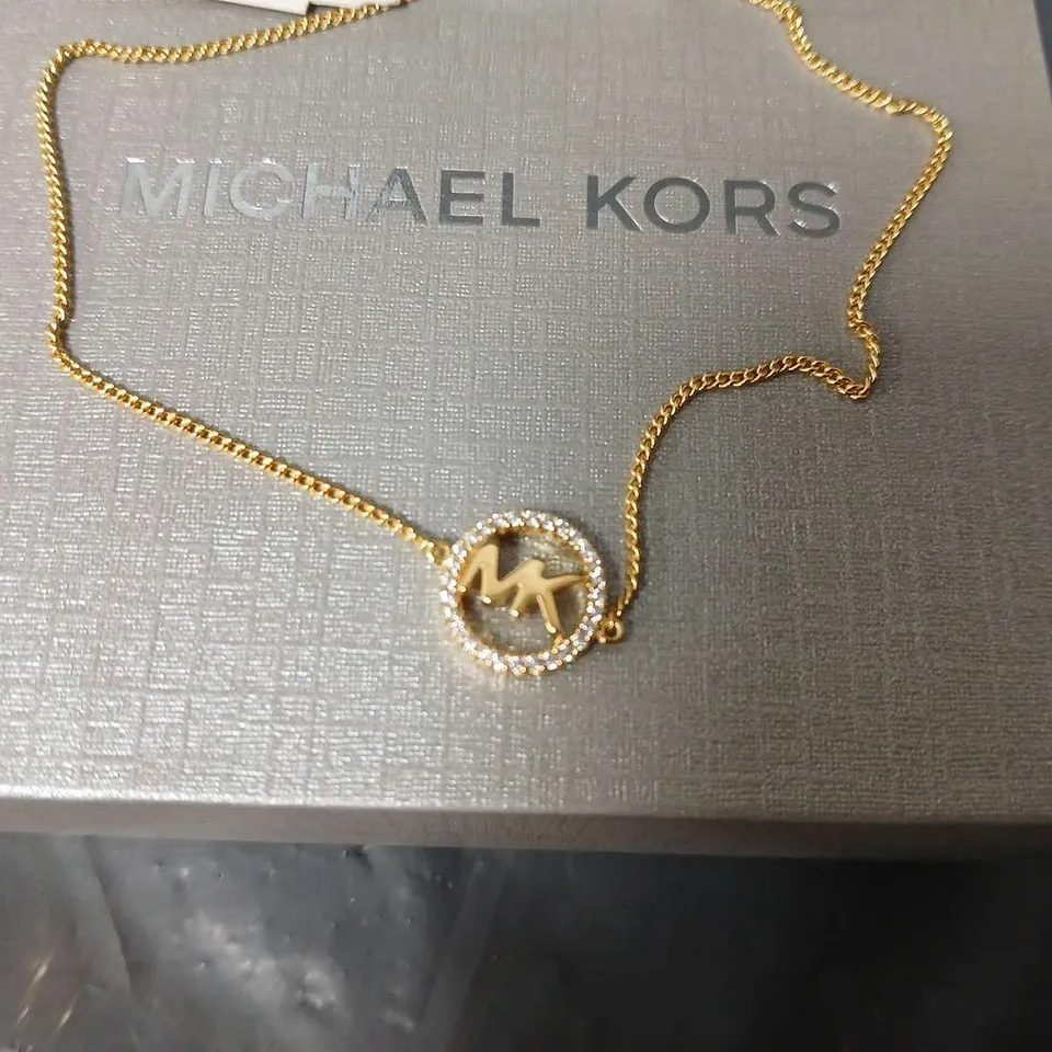 BOXED MICHAEL KORS LOGO CIRCLE SLIDER BRACELET