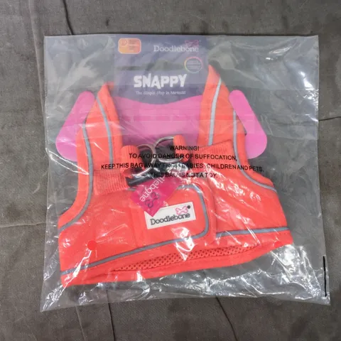 DOODLEBONE SNAPPY SIMPLE STEP-IN HARNESS FOR DOGS IN ORANGE