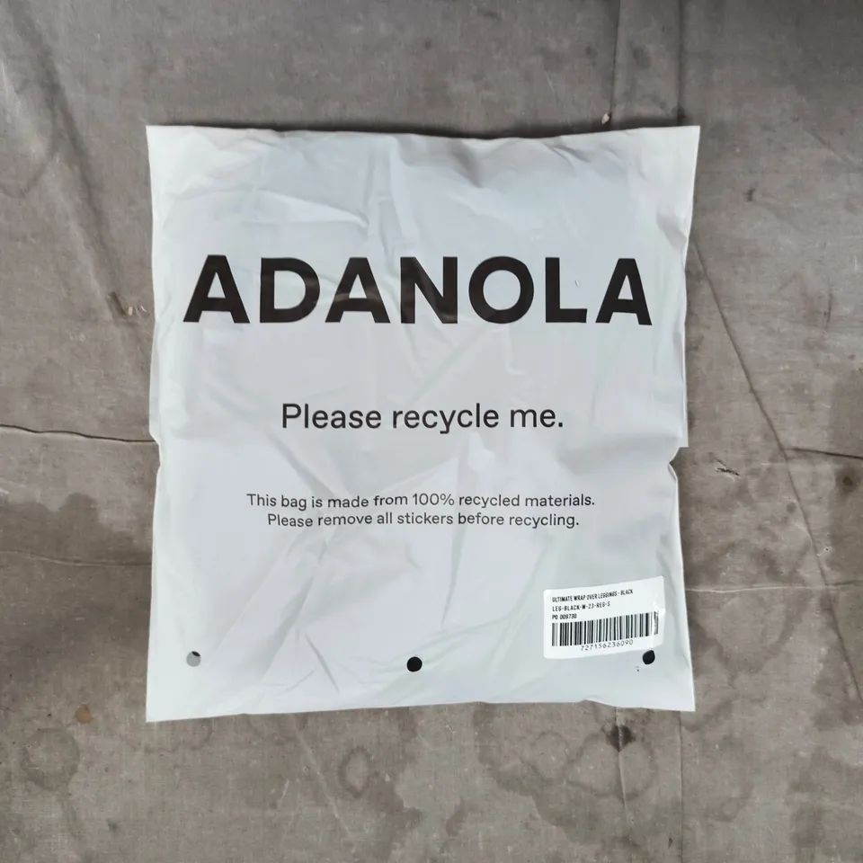 BAGGED ADANOLA ULTIMATE WRAP OVER LEGGINGS IN BLACK SIZE 23REG