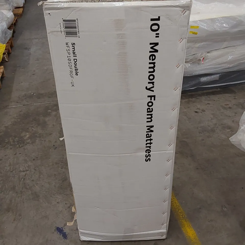 BOXED 10" MEMORY FOAM 4FT SMALL DOUBLE MATTRESS 