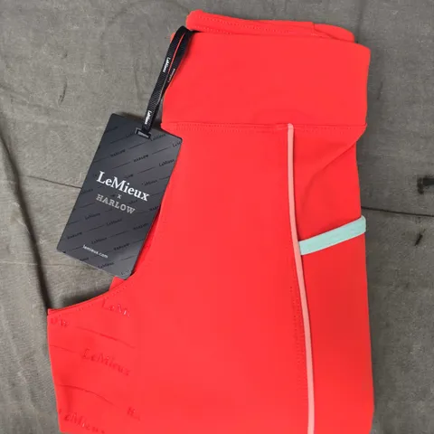 LEMIEUX HARLOW YOUNG RIDER PULL ONS IN CORAL SIZE 5-6 YEARS