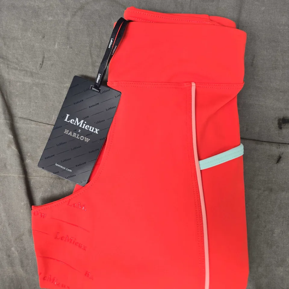 LEMIEUX HARLOW YOUNG RIDER PULL ONS IN CORAL SIZE 5-6 YEARS