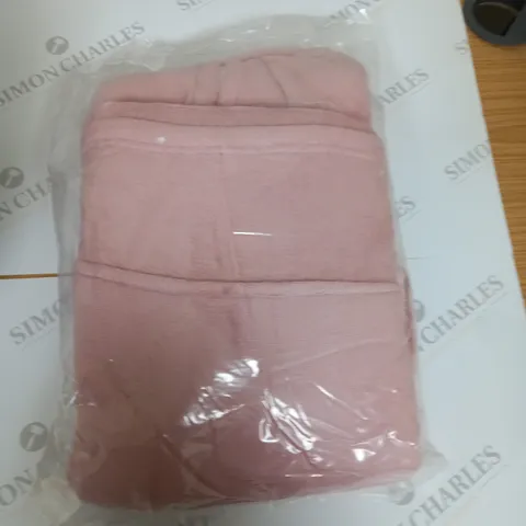 CORAL FLEECE HOODED BLANKET